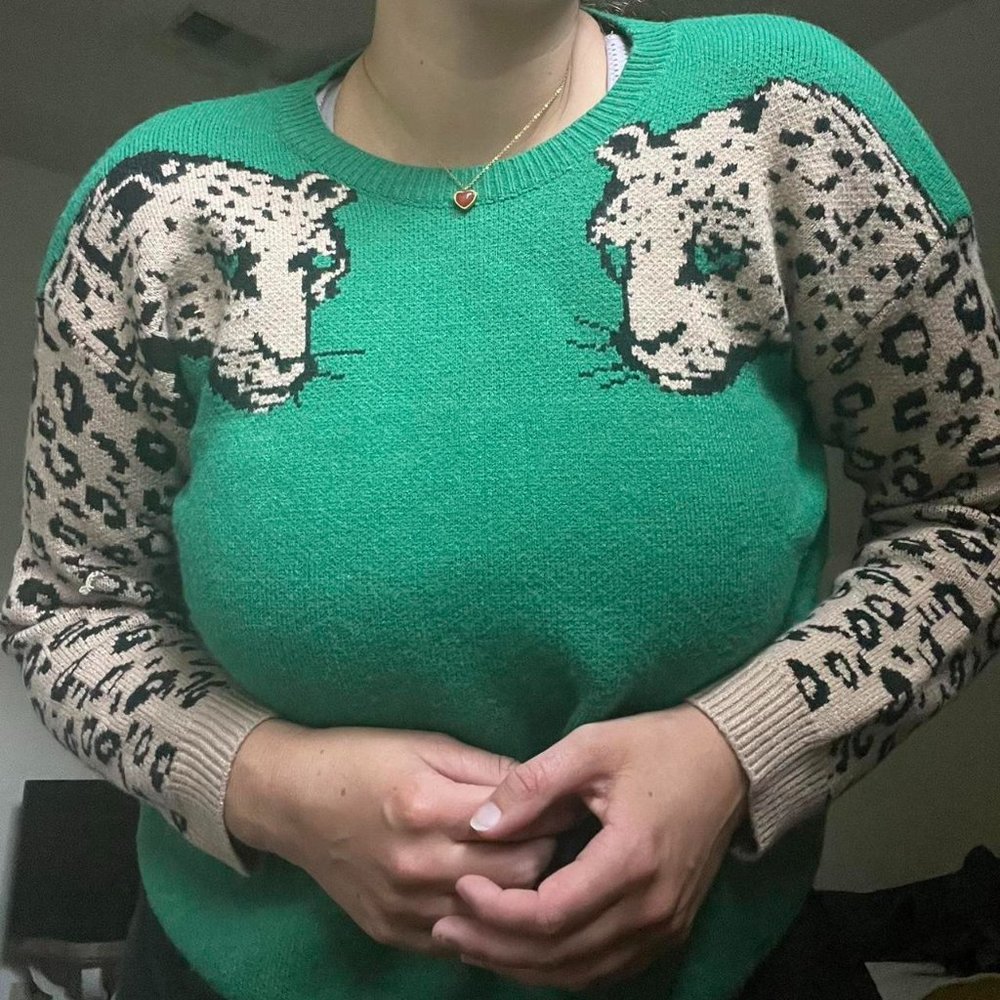 cheetah sweater